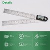Wengart Digital Angle Finder Ruler,8 Inch / 200 mm,360° Measuring
