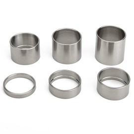 TiTo Titanium Bike Headset Spacer,Bicycle Headset Stem Bike Front Stem Fork Bike Washers 6 Pieces 5/10/15/20/25/30mm Headset Spacers Mountain Bike Fit for MTB Mountain Bike Road Bike