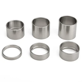 TiTo Titanium Bike Headset Spacer,Bicycle Headset Stem Bike Front Stem Fork Bike Washers 6 Pieces 5/10/15/20/25/30mm Headset Spacers Mountain Bike Fit for MTB Mountain Bike Road Bike