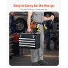 20.5-inch Portable Metal Tool Box with 4 Ball Bearing Slide