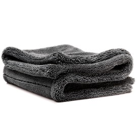 Nuke Guys Gamma Dryer L – Ultra Absorbent Drying Cloth 1400 gsm Grey 40 x 60 cm – Lint-Free Rounded Soft Fibres Scratch-Free Large – Premium Microfibre Cloth for Cars, Motorcycles, Bicycles