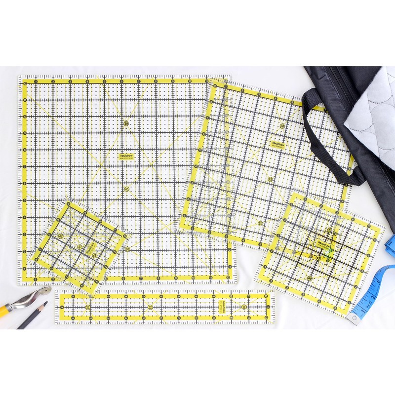 Liquidraw Quilting Ruler 8.5" x 12" Acrylic Imperial Patchwork Rectangle