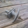 Silver Door Guard Locking Garage Door Lock 50mm Shaft 35mm