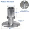 Liyufecor 4Pcs Adjustable Stainless Steel Flanged Feet with 3-1/2" Diameter