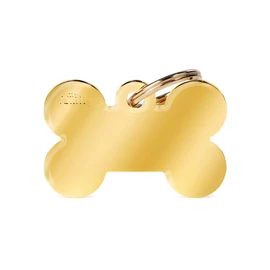 MyFamily tag Big Bone Golden Brass plate dogs free engraving custom cats