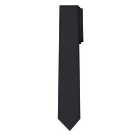 Jacob Alexander Boys Tone on Tone Herringbone Neck Tie - Black