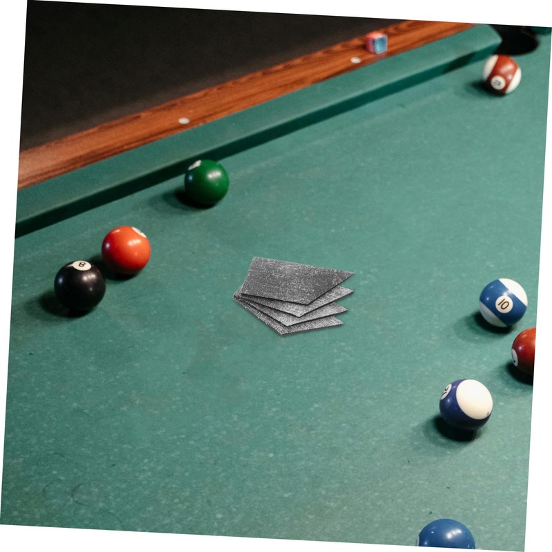Totority 12pcs Billiard Table Pad End Facings 3mm Rubber Pool