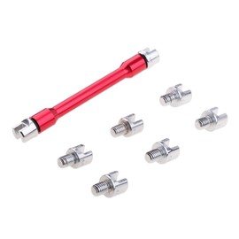 VOANZO Motorcycle Spoke Torque Wrench Bike Spoke Wrench CNC Spanner Set 5.0‑6.8 for Most Motorbike -Red