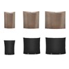 Backflow Preventer Insulation Cover Black 24 x 24in Backflow Preventer