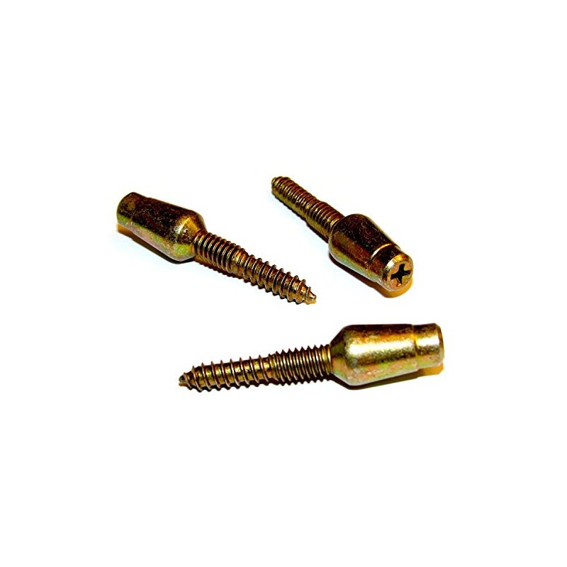 Door Hinge Security Pins / Screws / Stud, 3-Pack Kit