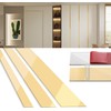 Gold Metalized Mirror-Like Finish Peel and Stick Wall Trim Molding