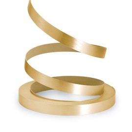 ZYJT Gold Edge Banding, 7/8" x 10ft Brushed Aluminum Edge Banding PVC Aluminum Edge Trim for Cabinet Repair Furniture Restoration