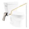 Hibbent Universal Metal Side Mount Toilet Handle Replacement Kit, Brass