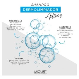 Shampoo Dermolimpiador Hipoalergnico Miguett 250ml Piel Sensible