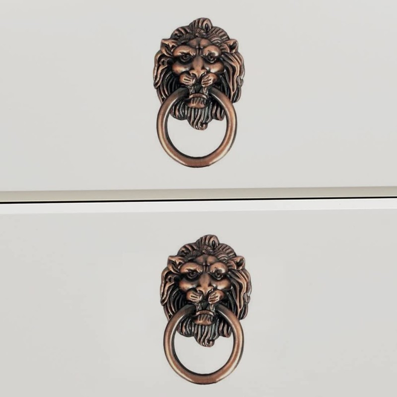 GDQLCNXB Pull Handle Metal Lion Headfor Drawer Dresser Knobs Pull