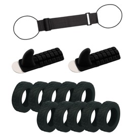 PIENSE Back Belt, Caster Cover, Carry Hanger, Convenient Goods, Set of 3, Suitcase, Multi-Purpose, Luggage Protection, Travel, Business Trips,