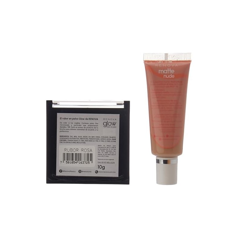Renova Kit Rubor Rosa & Maq Glow H2O Natural