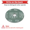 SPEEDWOX 25 Pcs Aluminum Oxide Sanding Discs 24 Grit 5"