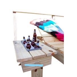 I.E.Outdoor Patio Side Table with Cooler DIY Plans Flower Planter Garden Furniture