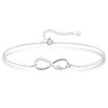 KristLand Sterling Silver Bracelets Infinity Bracelets Hand Chain Adjustable Chain