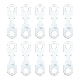 YINETTECH Pack of 10 Blade Fuse Strips Silver Zinc Alloy Accessories Replacement Part Blade Fuse Strip 110A DC 32V Compatible with Vauxhall Compatible with VW