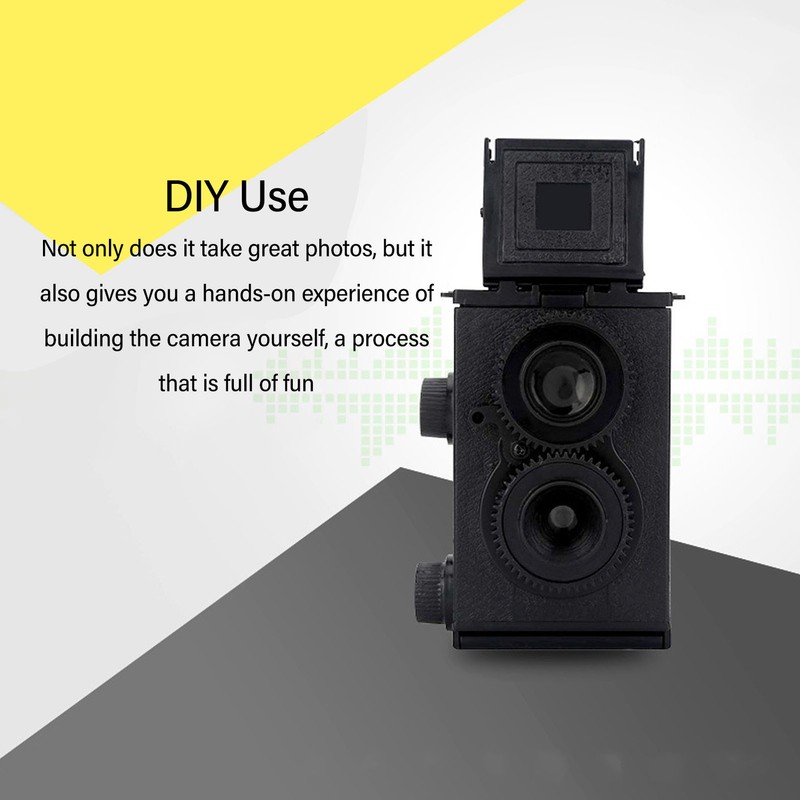 35MM Dual Lens Film Camera DIY Classic Retro Double Reflex