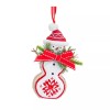 Melrose Nordic Snowflake Character Tree Ornament with Pine Bow Accent