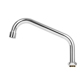 TNROTED 8 Inch Commercial Faucet Spout Replacement with 2.2 GPM Aerator Fits for All T&S Faucets, 360° Stainless Steel Faucet Swivel Spout for Home Kitchen Sink, Chrome Finish