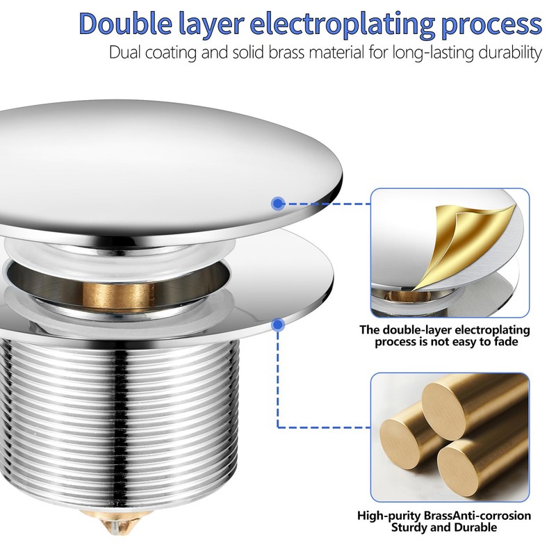 Upgrade Tip Toe Bathtub Drain Conversion Kit Assembly, Tub Drain