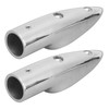 2pcs 7/8in Handrail End 316 Stainless Steel Anti Corrosion Accessory
