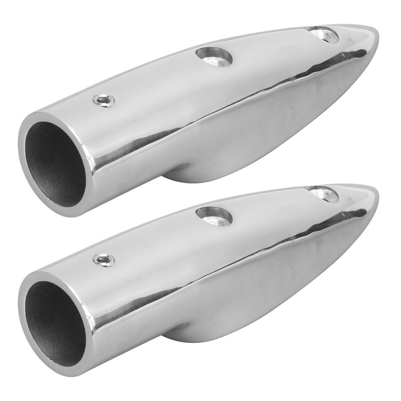 2pcs 7/8in Handrail End 316 Stainless Steel Anti Corrosion Accessory