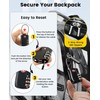 Vorspack Clear Backpack with TSA Lock, Large Clear Bookbag, Black