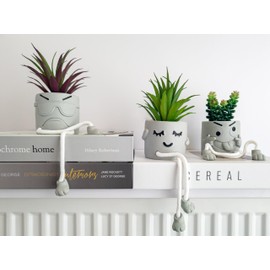 OLEEK Cute Desk Decor - Fake Plants Office Decor - Small Plants for Office Cubicle Decor - Desk Decorations for Women Office - Fake Succulents for Office Decorations for Work Desk Women - Desk Plant