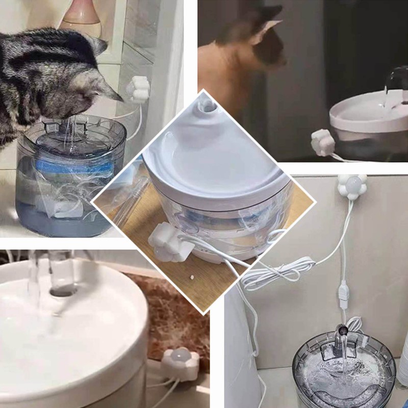 Cat Fountain Sensor Quiet Energy Saving Automatic Cat Water Dispenser
