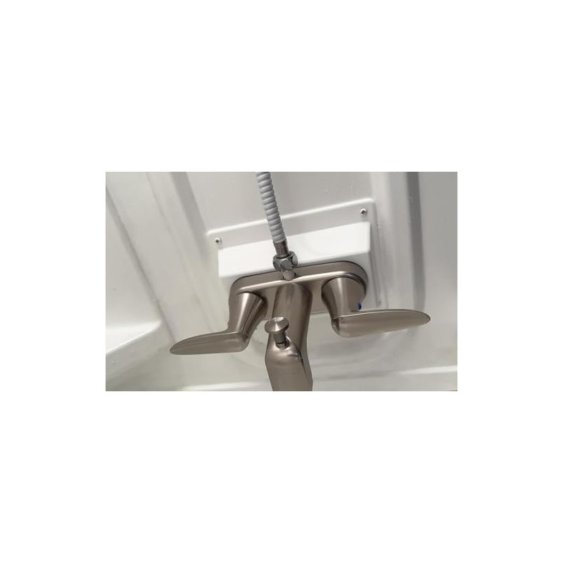 New Upgraded Faucet Bezel Stand Off Faucet Cover （White）