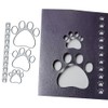 Footprint Frame Metal Die Cuts, Animal Paw Frame Metal Cutting