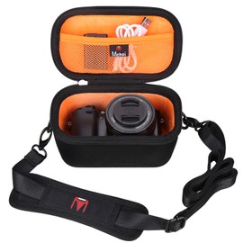 Mchoi Hard EVA Travel Case for Sony Alpha a6000/a6400/a6600/a6100/a5100 Mirrorless Digital Camera, Case Only, New Version, Orange