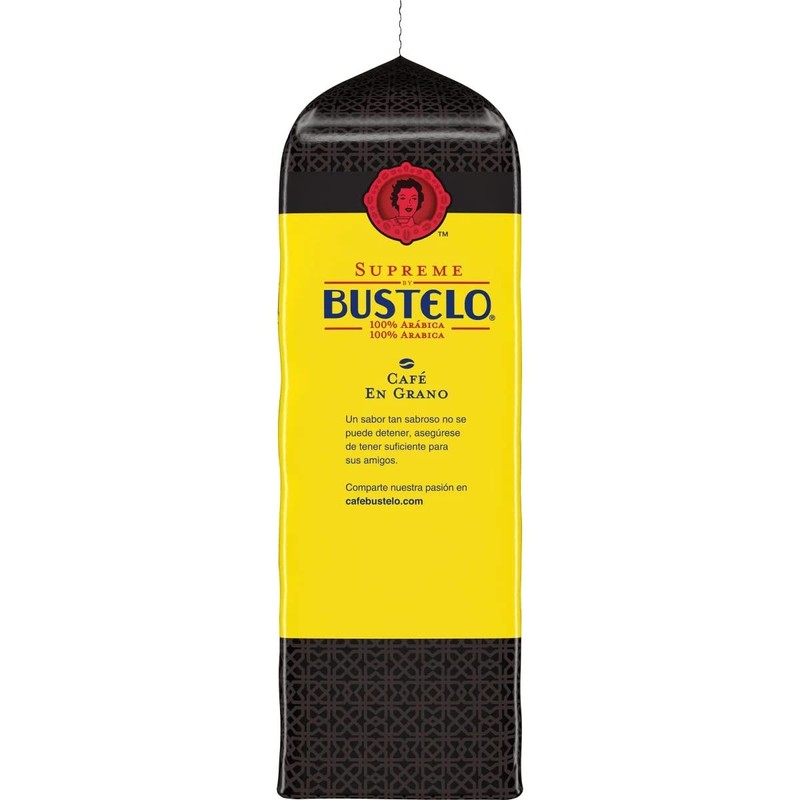 Supreme Bustelo Espresso Style Whole Bean Coffee, Dark Roast, 32
