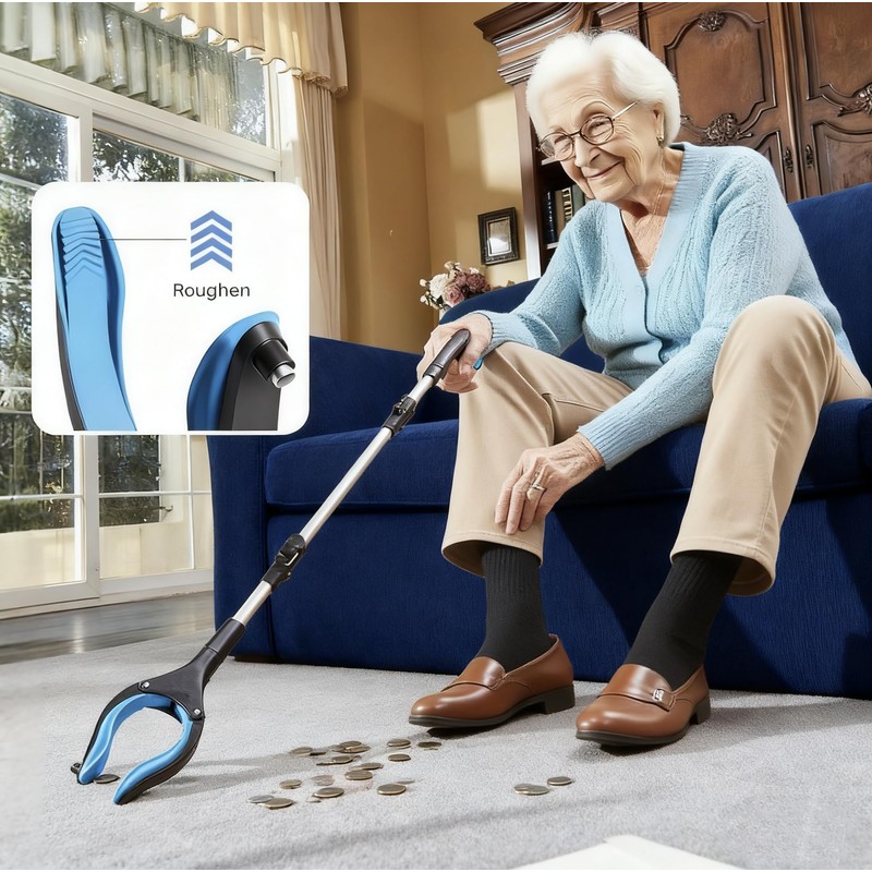 36"/91cm Litter Picker Grabber Stick, Magnetic Heavy Duty Grabber Stick