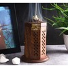Bless-International Traditional-Handmade-Burner Wooden-Incense-Stick-Holder Ash-Catcher-Stand for-Aromatherapy-Meditation-Yoga (7 Inch Letter Box Wooden