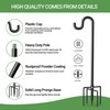 Surprizo 60" Shepherds Hooks for Outdoor, Extra Thick Bird Feeder