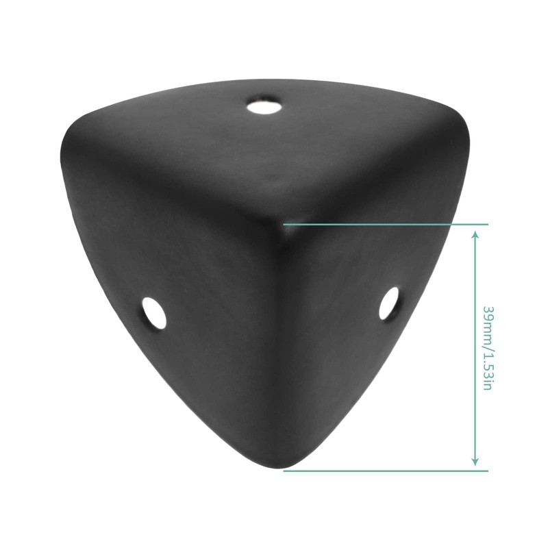 YINETTECH 8PCS 39mm Corner Angle Brace Protectors Scalloped Metal Right