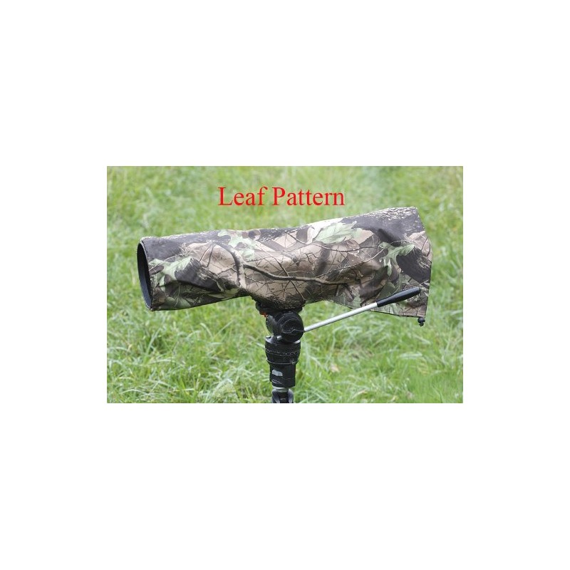 Rainsleeve cover for camera lenses. Large size in an attractive