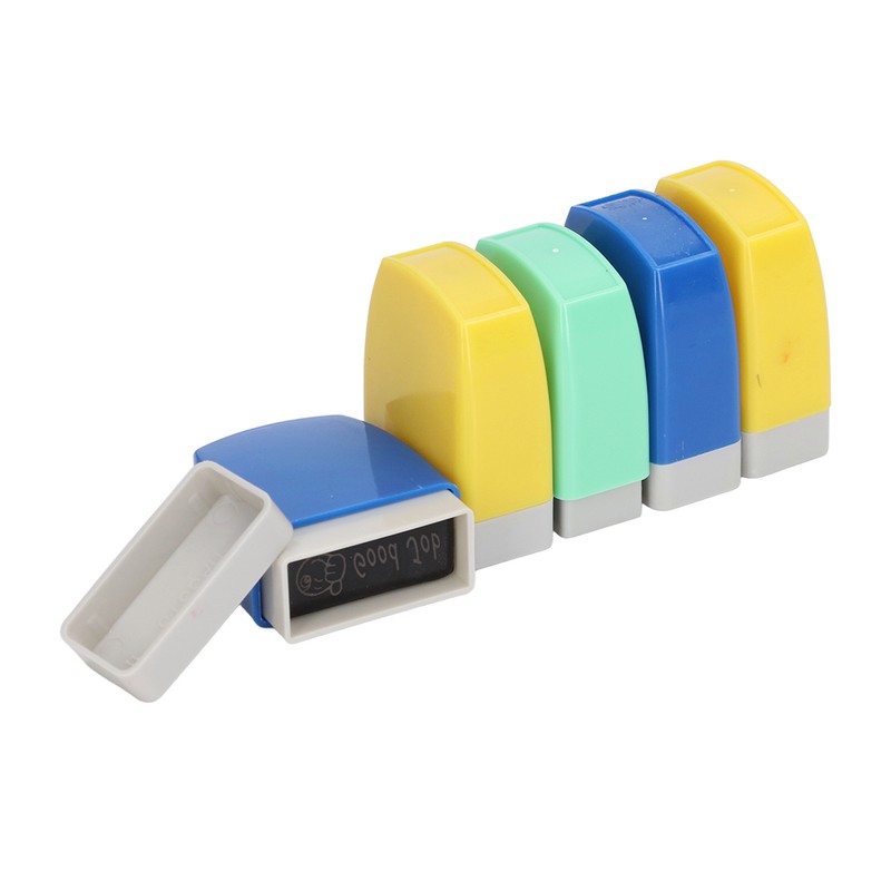 5Pcs Teacher Stamps Up to 1000 Times Eco Friendly Portable
