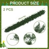 SHACOS 2pcs Artificial Christmas Garland Real Touch Winter Pine Garland
