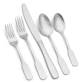 Vanys Silverware Set, Stainless Steel Flatware Cutlery Set For 8, 40-Piece Kitchen Utensil Set Include Spoons And Forks Set, Satin Polished Finished, Dishwasher Safe.