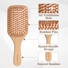 BONUMVITA Bamboo Hair Brush and Comb Set, Natural Bamboo Hair