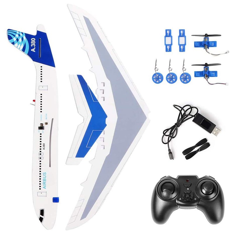 2.4Ghz Remote Control Airplane Kids DIY Model Plane RC Plane