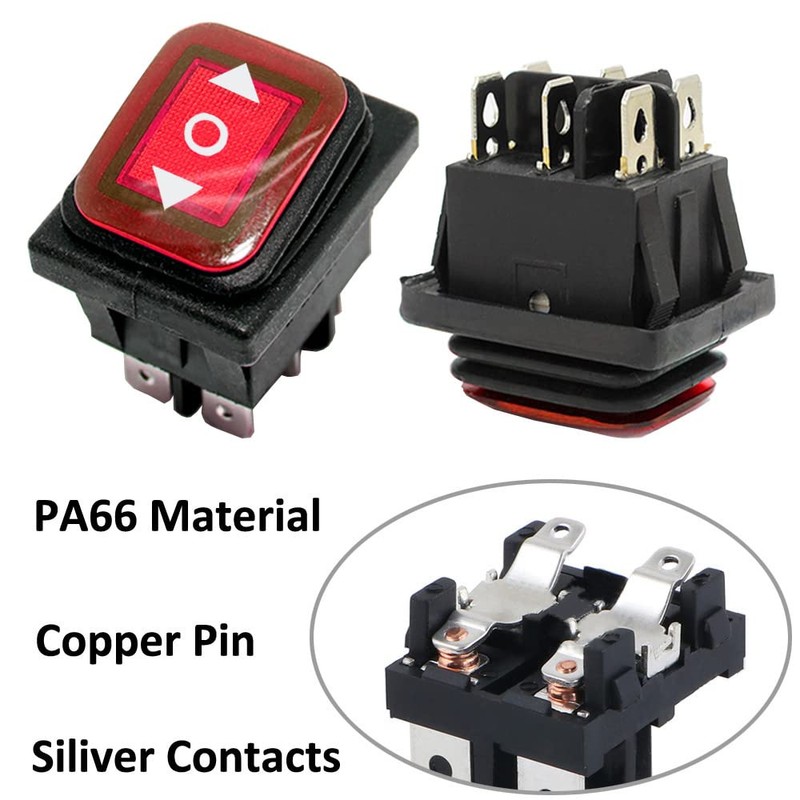 ETOPARS Pack of 3 12 V 20 A Rocker Switch