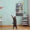 Xcdsxer Cat Teaser Toy Storage Hanging Bag, Wand Toy Holder